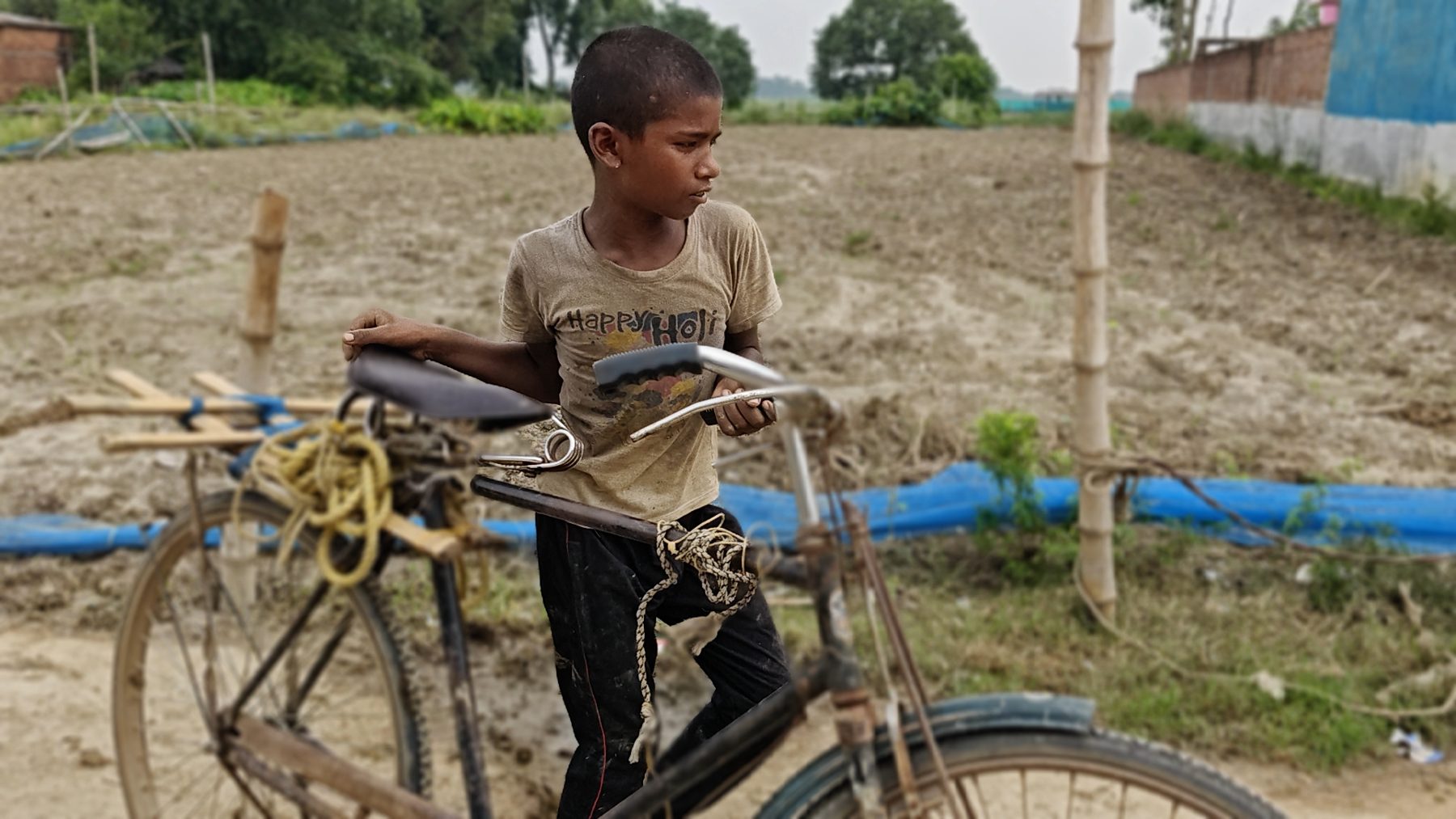 The alluvial soil in the ganges, and a farmer's son